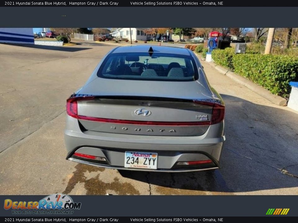2021 Hyundai Sonata Blue Hybrid Hampton Gray / Dark Gray Photo #7