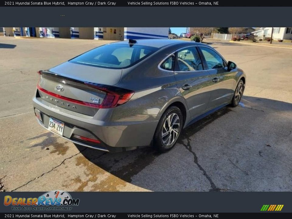 2021 Hyundai Sonata Blue Hybrid Hampton Gray / Dark Gray Photo #8