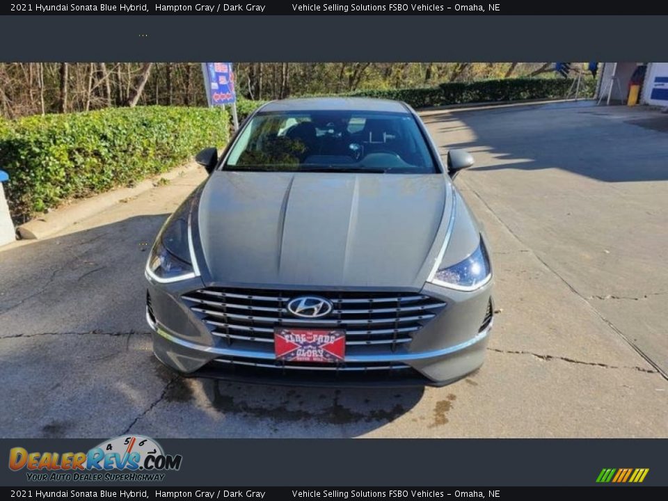 2021 Hyundai Sonata Blue Hybrid Hampton Gray / Dark Gray Photo #10