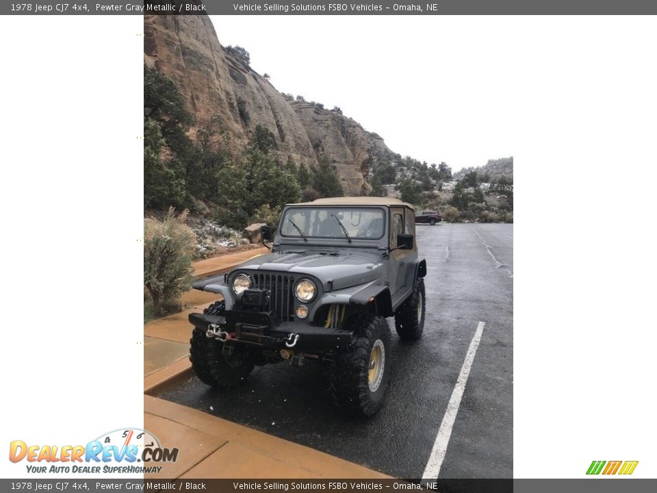 1978 Jeep CJ7 4x4 Pewter Gray Metallic / Black Photo #1