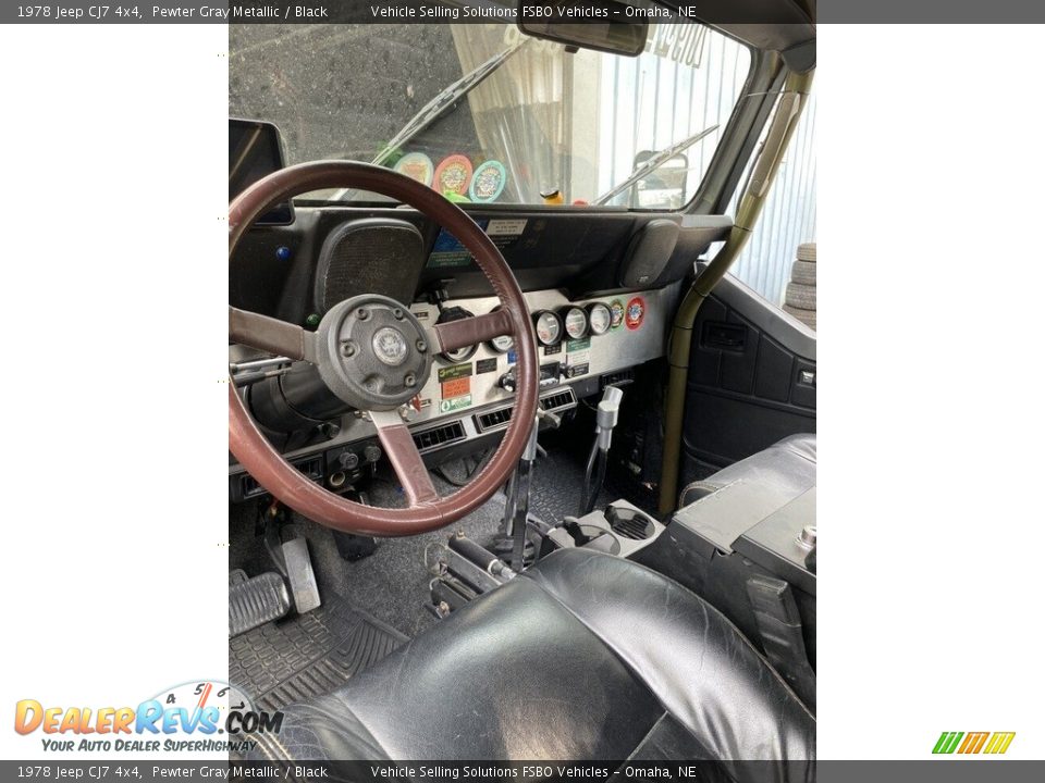 Black Interior - 1978 Jeep CJ7 4x4 Photo #3