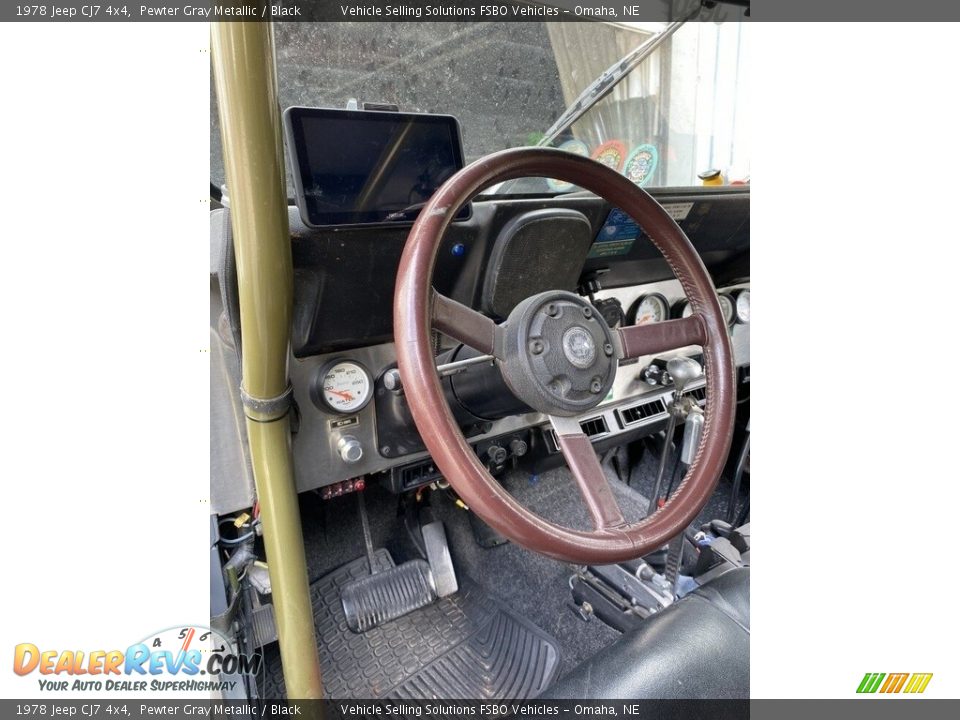 1978 Jeep CJ7 4x4 Pewter Gray Metallic / Black Photo #4