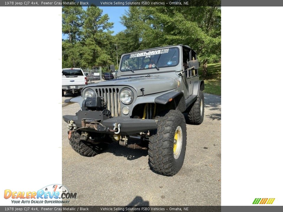 1978 Jeep CJ7 4x4 Pewter Gray Metallic / Black Photo #5