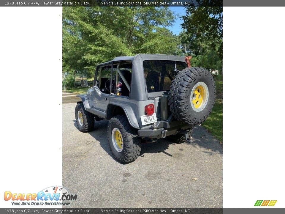 1978 Jeep CJ7 4x4 Pewter Gray Metallic / Black Photo #6