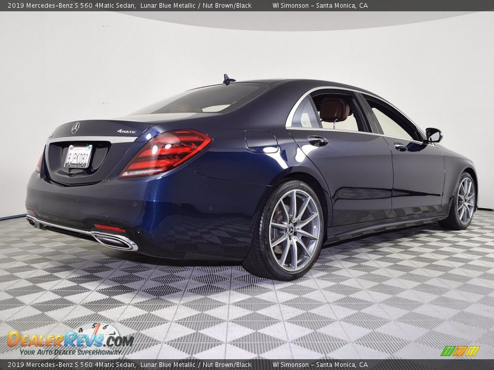 2019 Mercedes-Benz S 560 4Matic Sedan Lunar Blue Metallic / Nut Brown/Black Photo #3