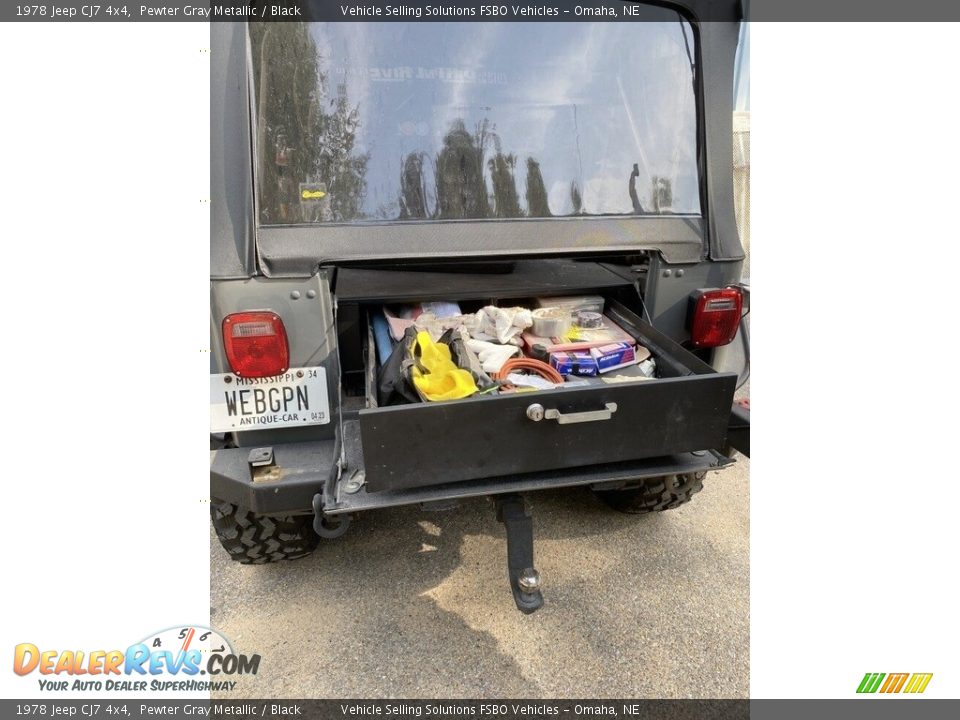 1978 Jeep CJ7 4x4 Pewter Gray Metallic / Black Photo #17