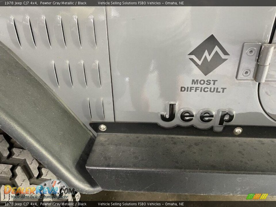 1978 Jeep CJ7 4x4 Pewter Gray Metallic / Black Photo #19