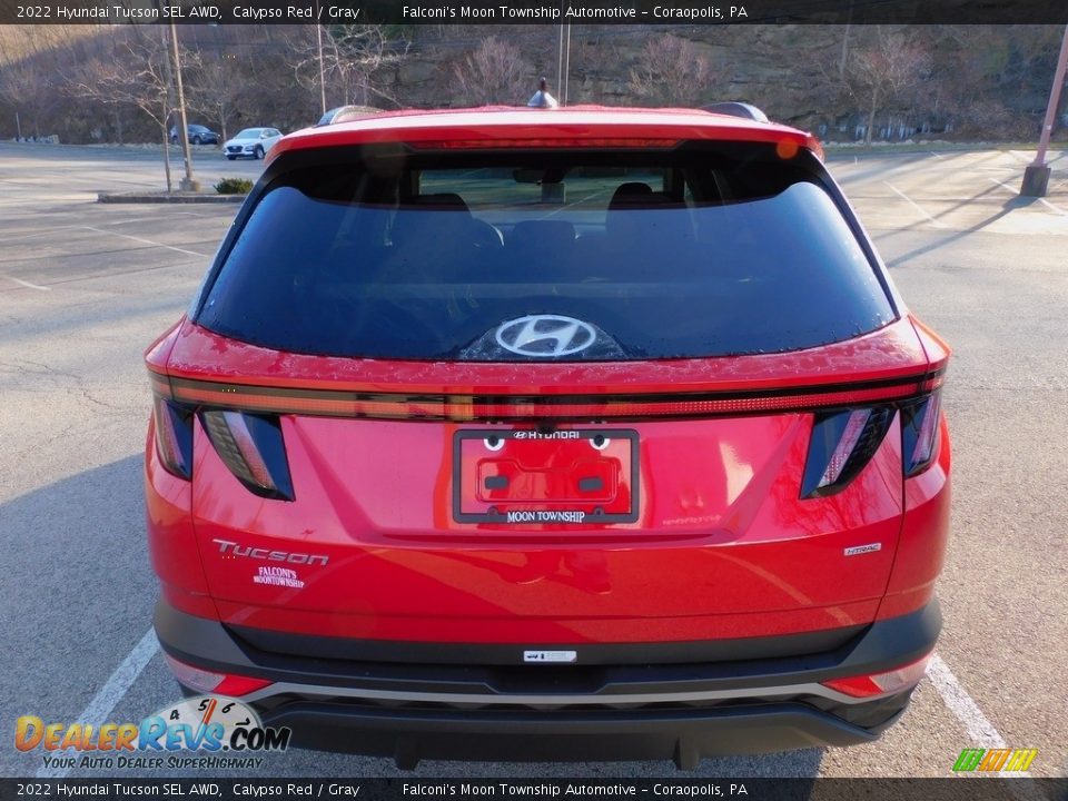 2022 Hyundai Tucson SEL AWD Calypso Red / Gray Photo #3