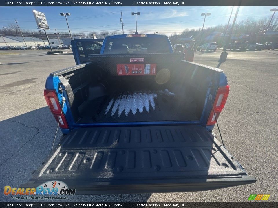 2021 Ford Ranger XLT SuperCrew 4x4 Velocity Blue Metallic / Ebony Photo #14