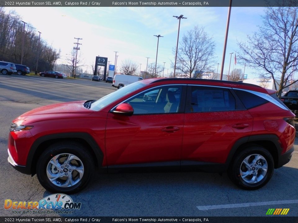 2022 Hyundai Tucson SEL AWD Calypso Red / Gray Photo #6