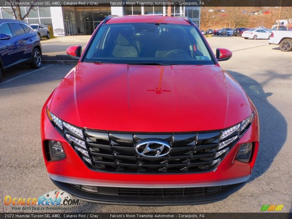 2022 Hyundai Tucson SEL AWD Calypso Red / Gray Photo #8