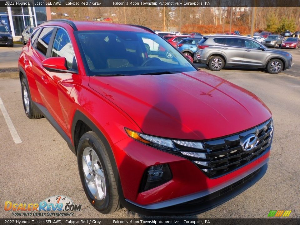 2022 Hyundai Tucson SEL AWD Calypso Red / Gray Photo #9