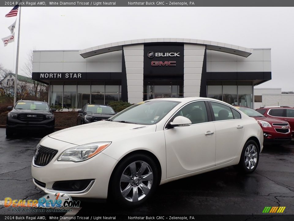 2014 Buick Regal AWD White Diamond Tricoat / Light Neutral Photo #1