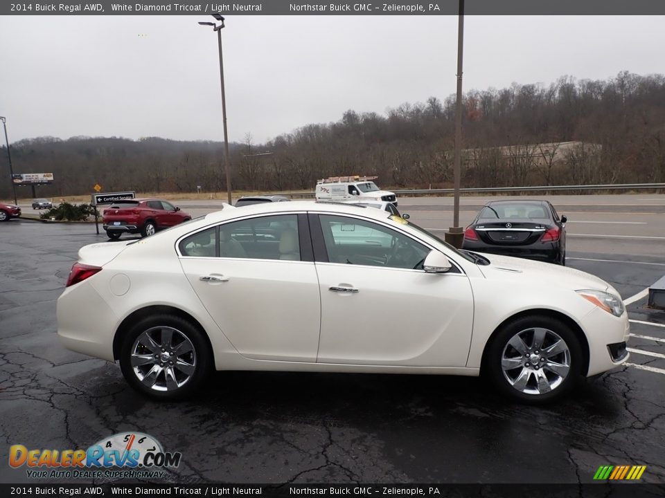 White Diamond Tricoat 2014 Buick Regal AWD Photo #5