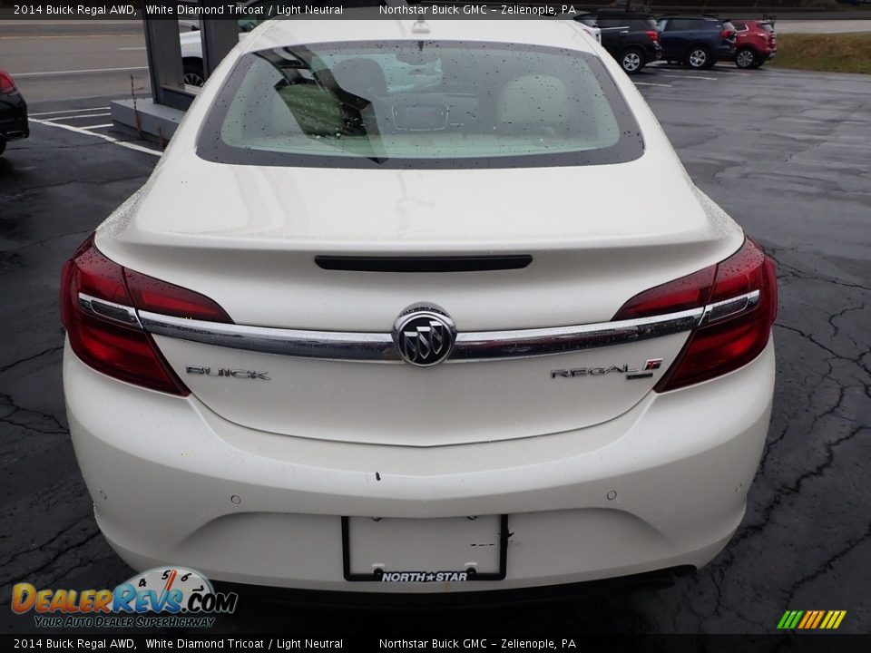 White Diamond Tricoat 2014 Buick Regal AWD Photo #9