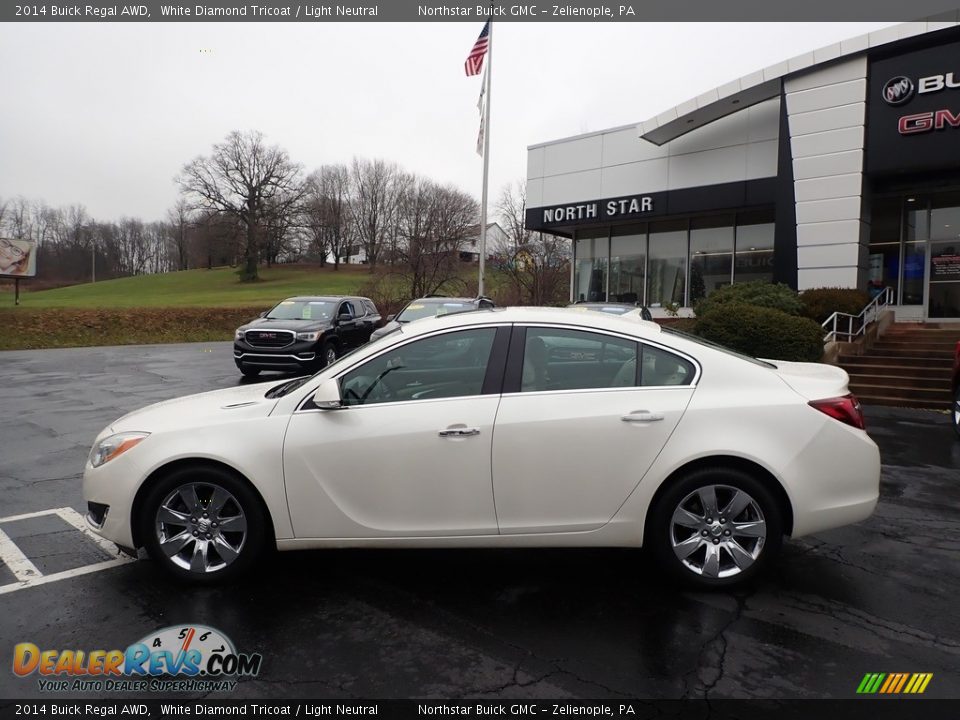 2014 Buick Regal AWD White Diamond Tricoat / Light Neutral Photo #12