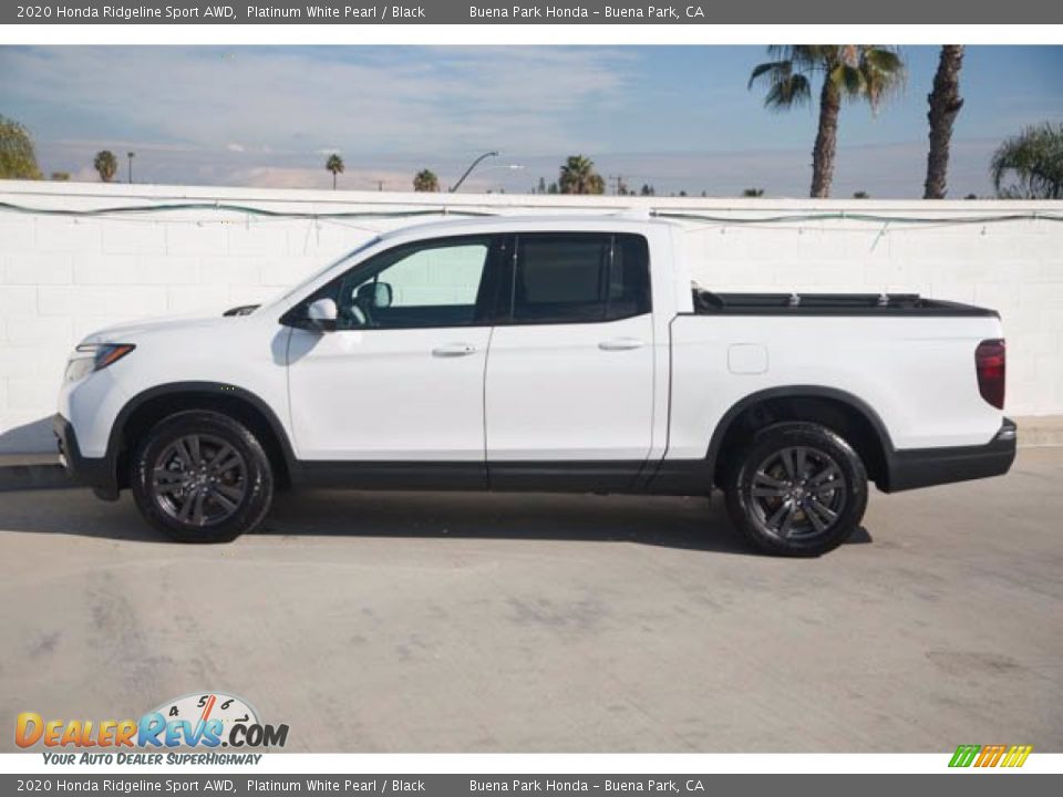 2020 Honda Ridgeline Sport AWD Platinum White Pearl / Black Photo #8