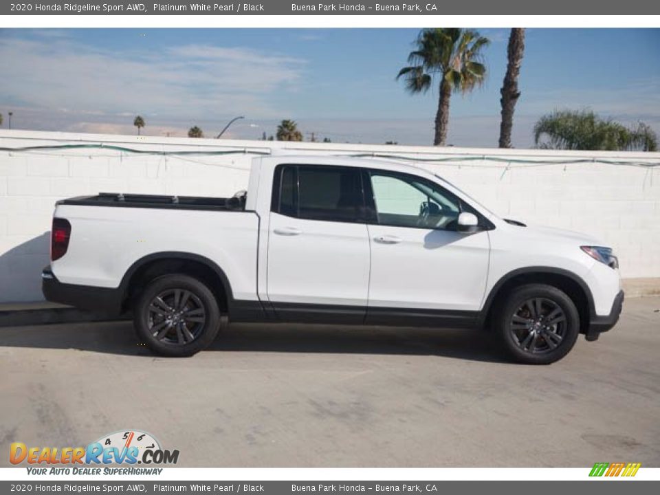 2020 Honda Ridgeline Sport AWD Platinum White Pearl / Black Photo #14