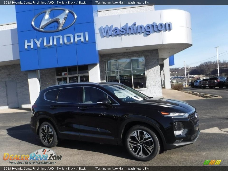 2019 Hyundai Santa Fe Limited AWD Twilight Black / Black Photo #2