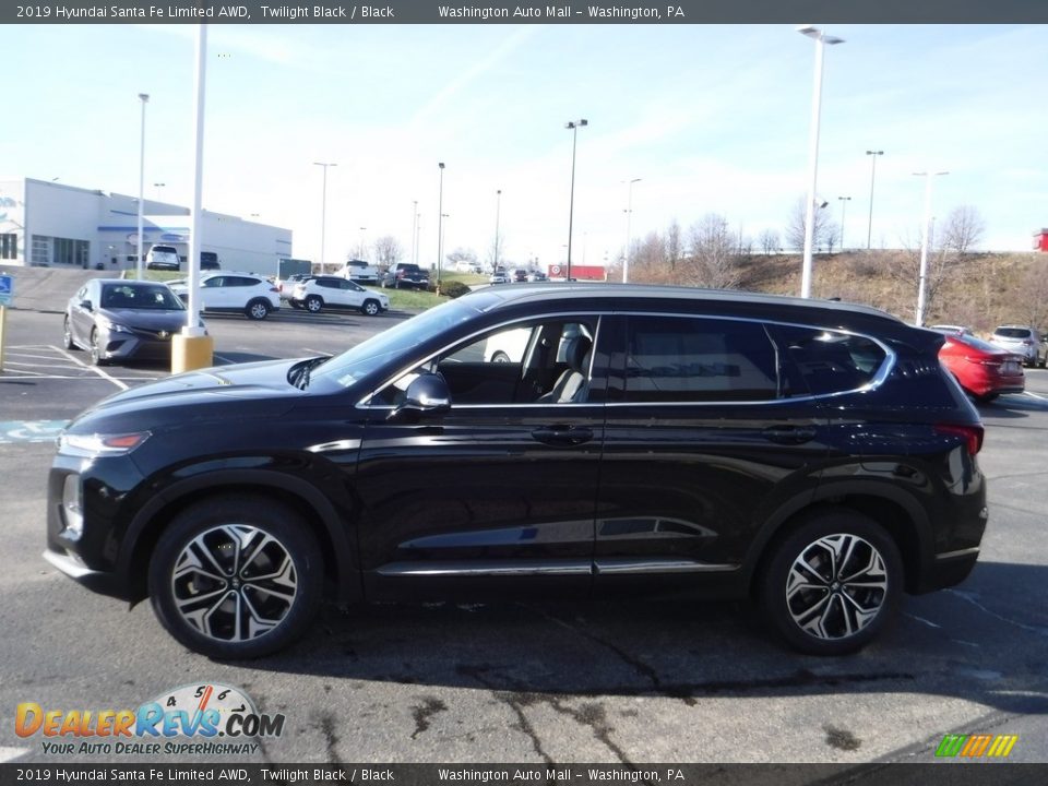 2019 Hyundai Santa Fe Limited AWD Twilight Black / Black Photo #7