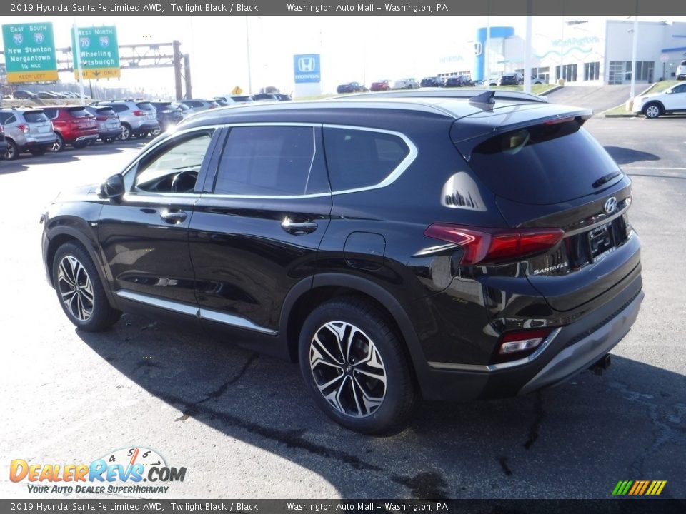 2019 Hyundai Santa Fe Limited AWD Twilight Black / Black Photo #8