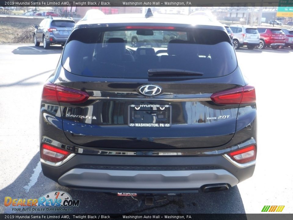 2019 Hyundai Santa Fe Limited AWD Twilight Black / Black Photo #9