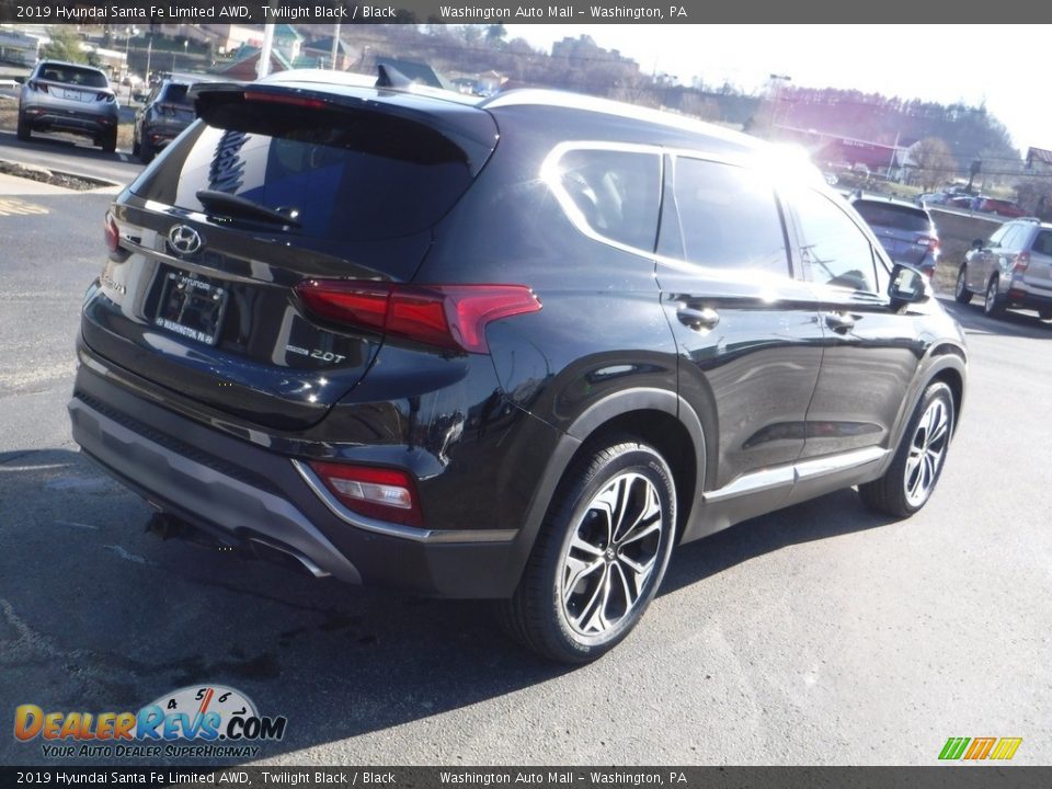 2019 Hyundai Santa Fe Limited AWD Twilight Black / Black Photo #10