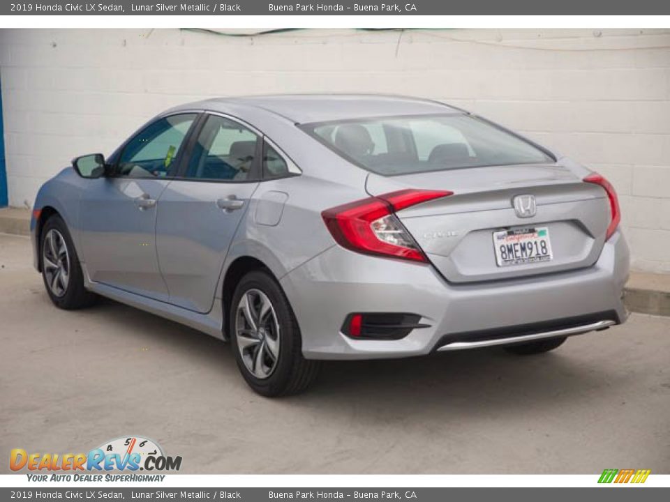 2019 Honda Civic LX Sedan Lunar Silver Metallic / Black Photo #2
