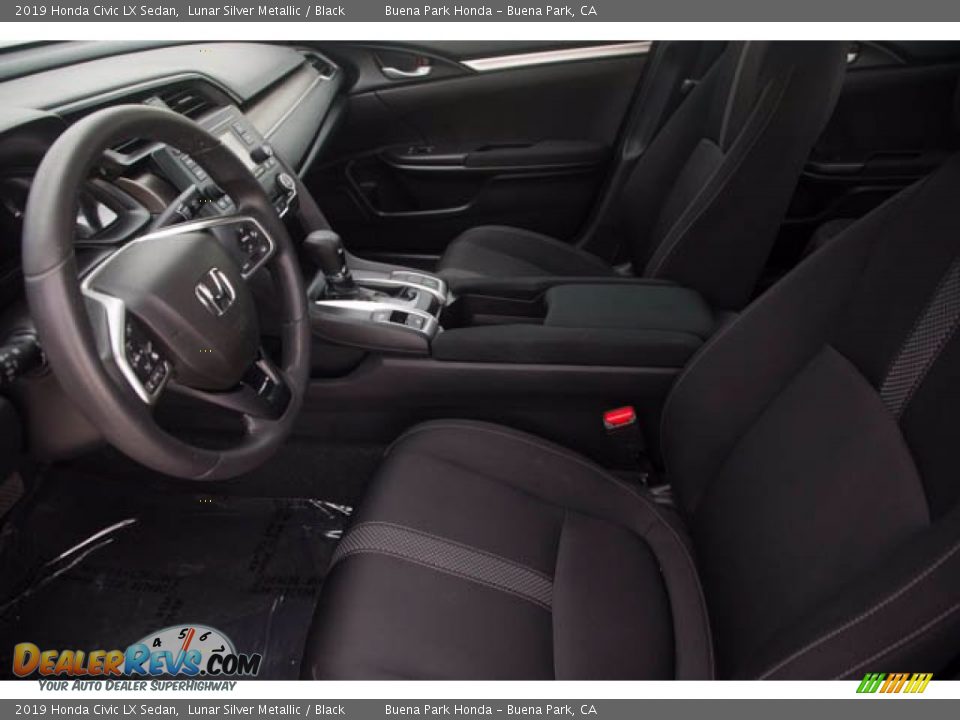 2019 Honda Civic LX Sedan Lunar Silver Metallic / Black Photo #3