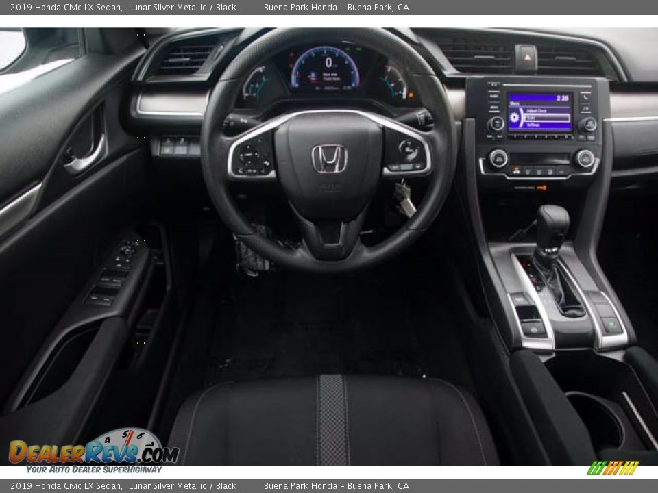 2019 Honda Civic LX Sedan Lunar Silver Metallic / Black Photo #5