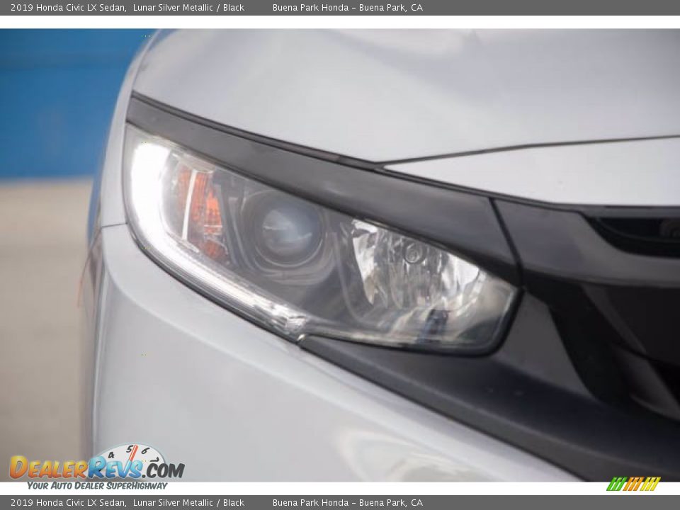 2019 Honda Civic LX Sedan Lunar Silver Metallic / Black Photo #8