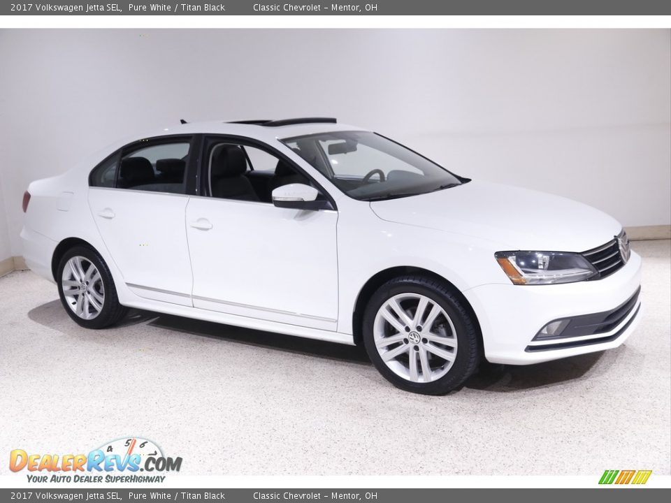 Pure White 2017 Volkswagen Jetta SEL Photo #1