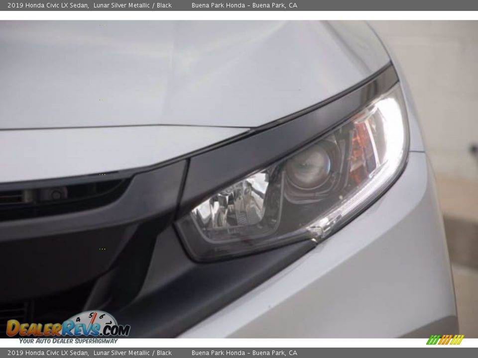 2019 Honda Civic LX Sedan Lunar Silver Metallic / Black Photo #9