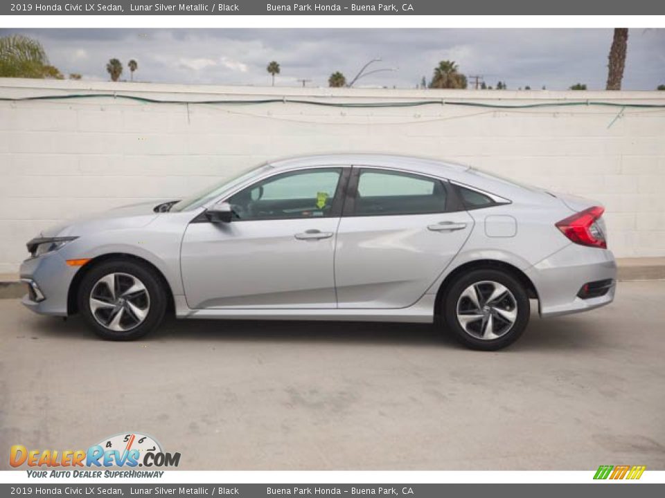2019 Honda Civic LX Sedan Lunar Silver Metallic / Black Photo #10
