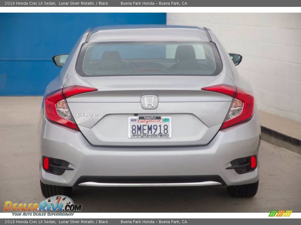 2019 Honda Civic LX Sedan Lunar Silver Metallic / Black Photo #11