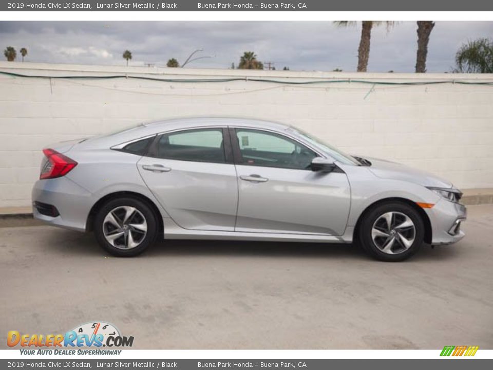 2019 Honda Civic LX Sedan Lunar Silver Metallic / Black Photo #14