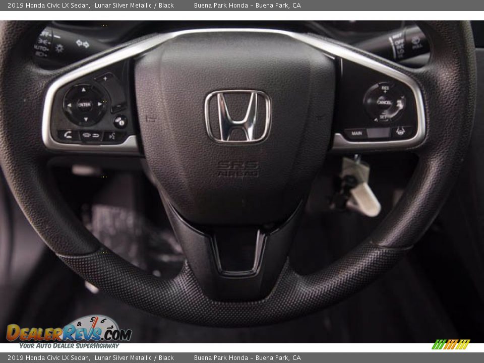 2019 Honda Civic LX Sedan Lunar Silver Metallic / Black Photo #15