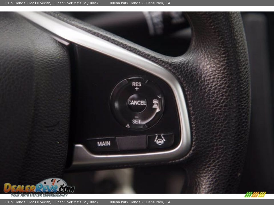 2019 Honda Civic LX Sedan Lunar Silver Metallic / Black Photo #17