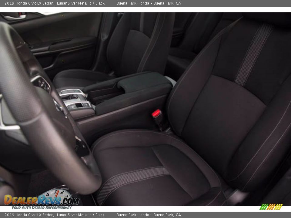 2019 Honda Civic LX Sedan Lunar Silver Metallic / Black Photo #18