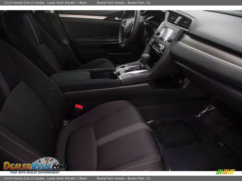 2019 Honda Civic LX Sedan Lunar Silver Metallic / Black Photo #23