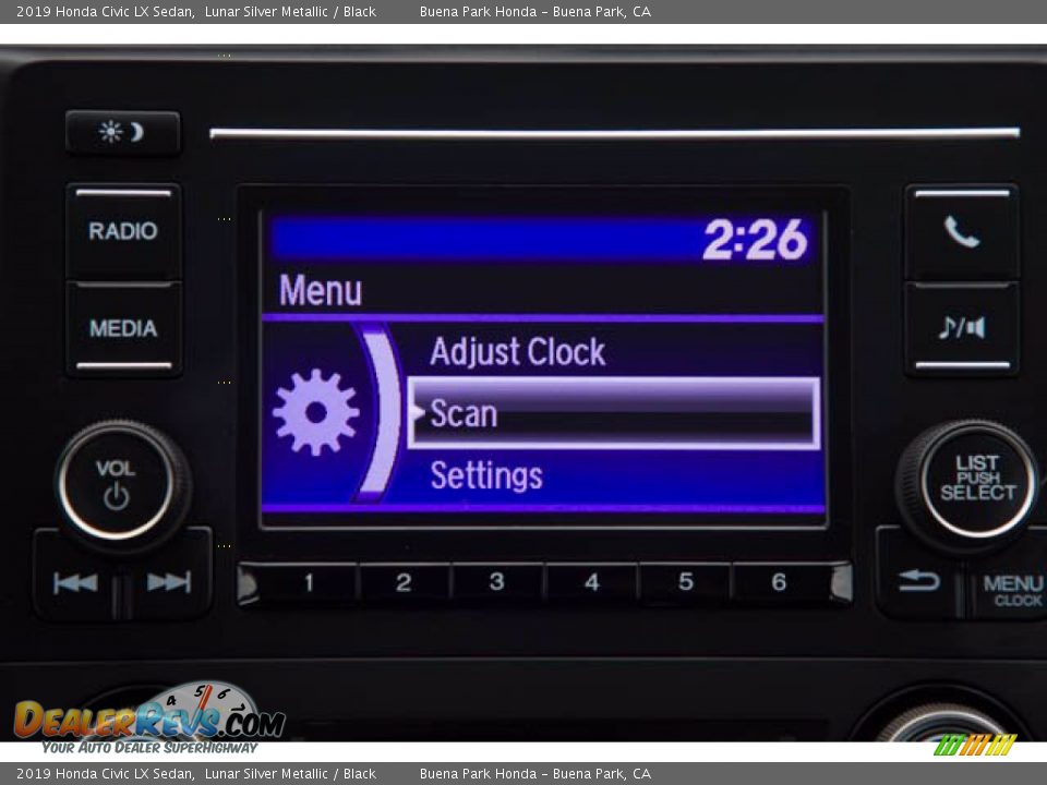 2019 Honda Civic LX Sedan Lunar Silver Metallic / Black Photo #26
