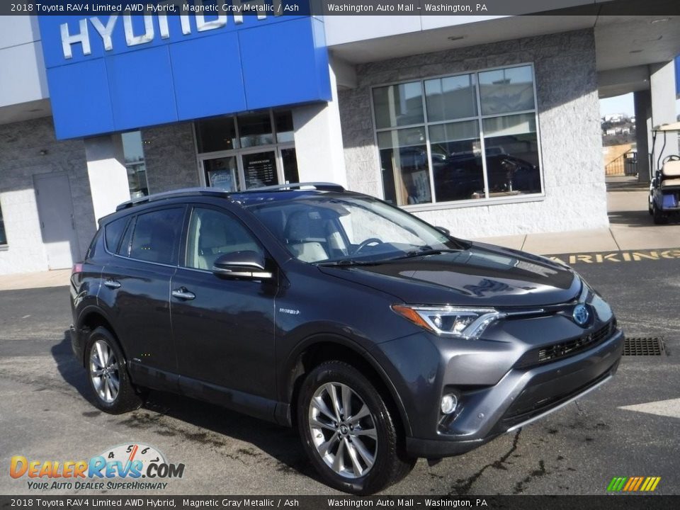 2018 Toyota RAV4 Limited AWD Hybrid Magnetic Gray Metallic / Ash Photo #1