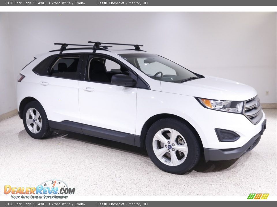 2018 Ford Edge SE AWD Oxford White / Ebony Photo #1