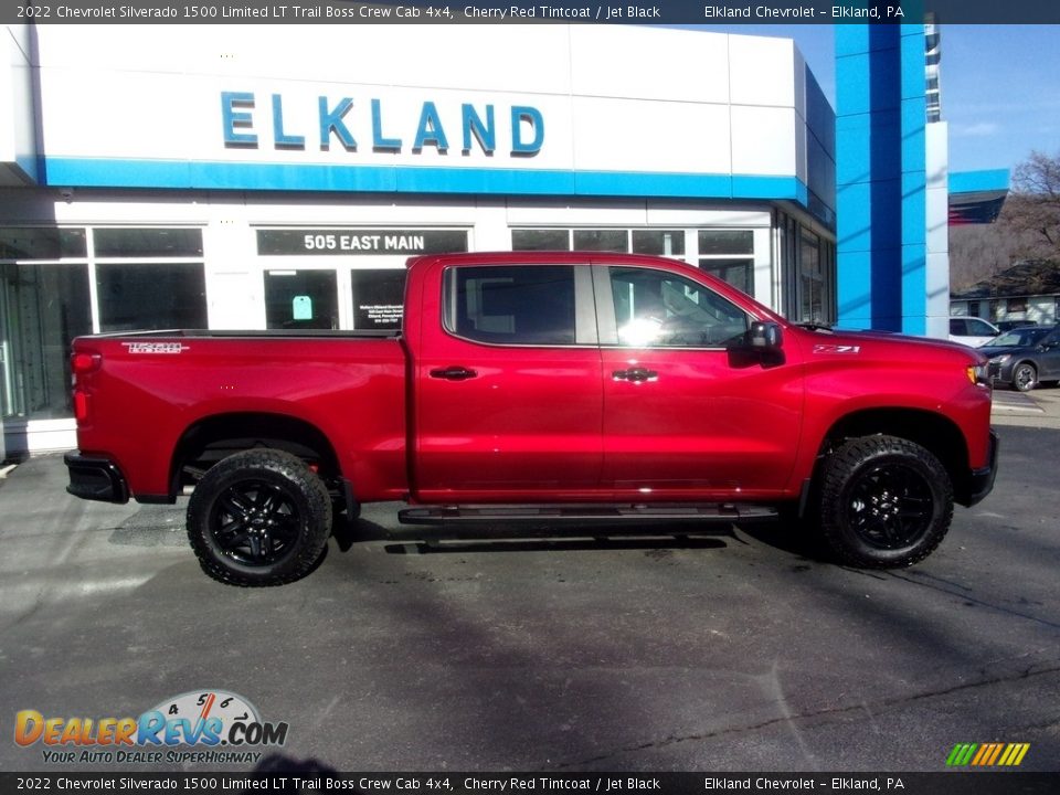 2022 Chevrolet Silverado 1500 Limited LT Trail Boss Crew Cab 4x4 Cherry Red Tintcoat / Jet Black Photo #2