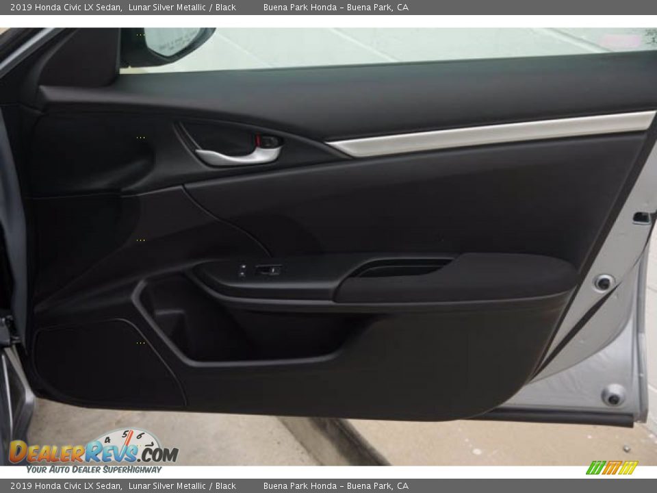 2019 Honda Civic LX Sedan Lunar Silver Metallic / Black Photo #33