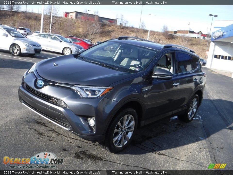 2018 Toyota RAV4 Limited AWD Hybrid Magnetic Gray Metallic / Ash Photo #6