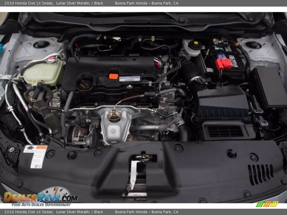 2019 Honda Civic LX Sedan Lunar Silver Metallic / Black Photo #34