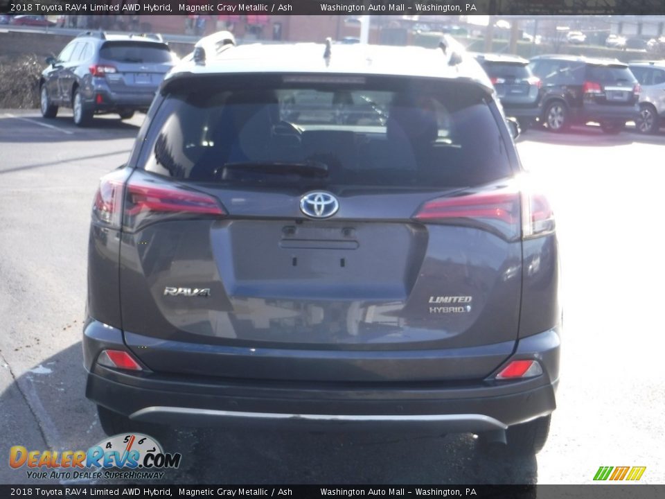 2018 Toyota RAV4 Limited AWD Hybrid Magnetic Gray Metallic / Ash Photo #9