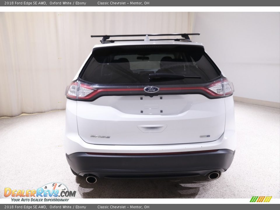 2018 Ford Edge SE AWD Oxford White / Ebony Photo #17