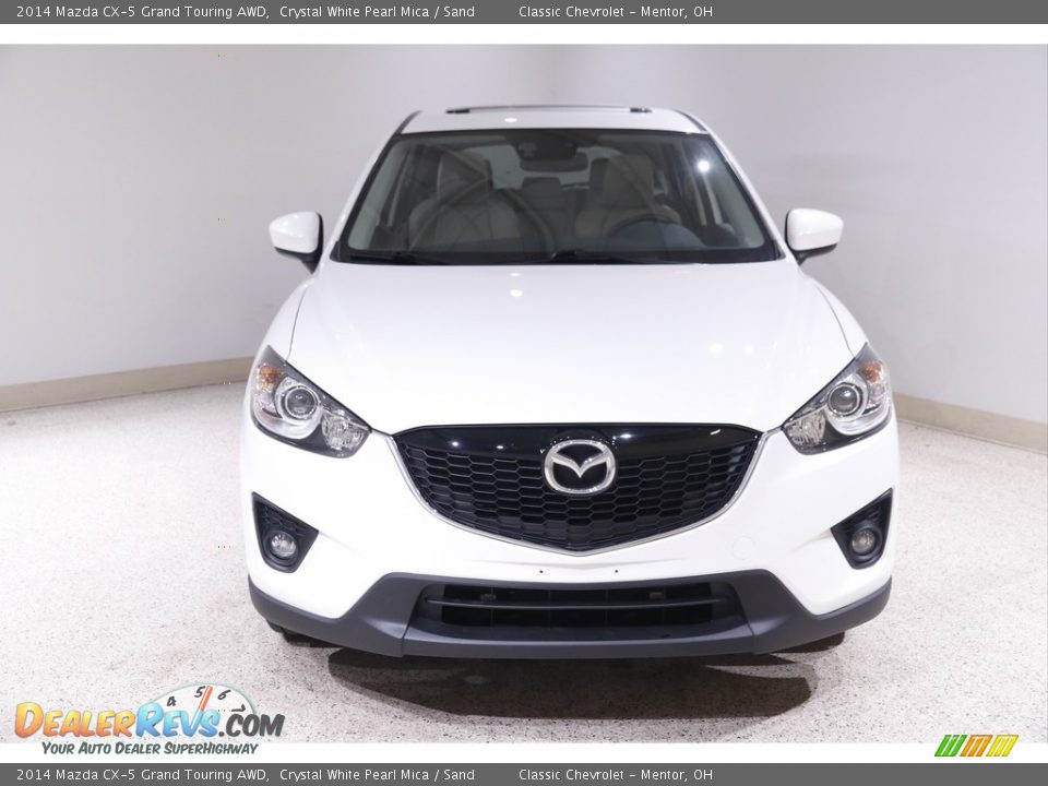 2014 Mazda CX-5 Grand Touring AWD Crystal White Pearl Mica / Sand Photo #2